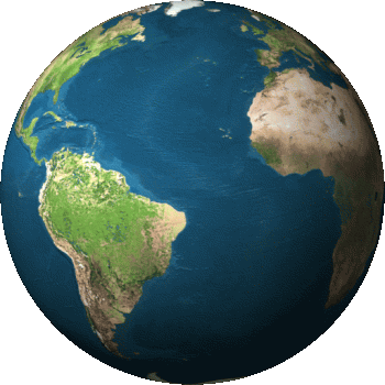 free world globe clipart. View of world globe sep