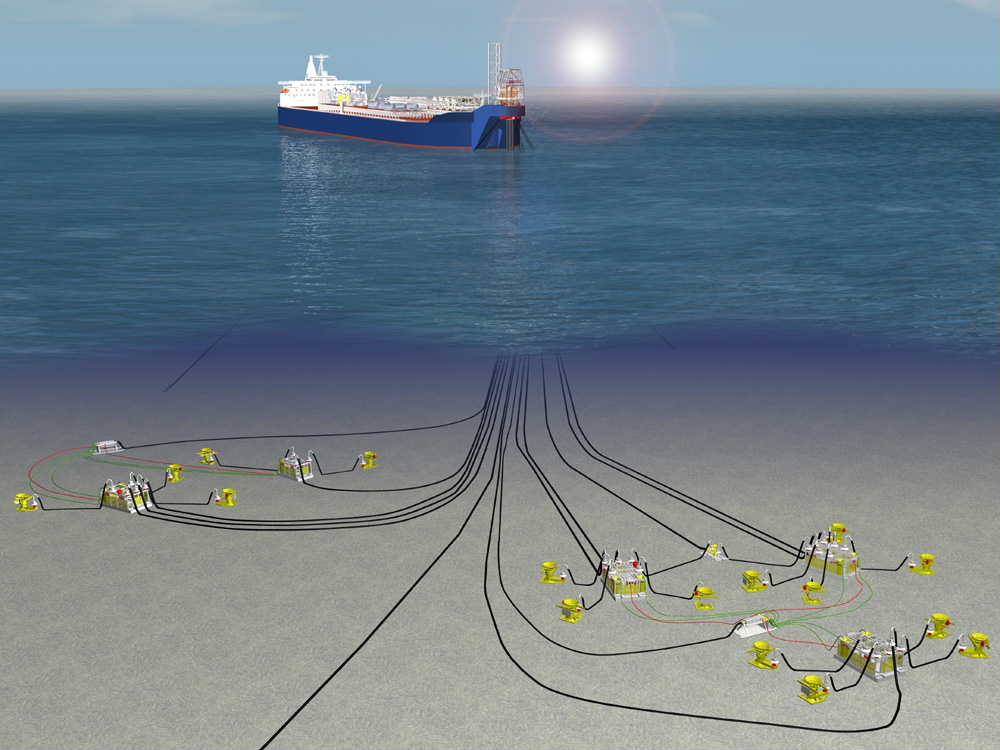 Subsea infrastructure render